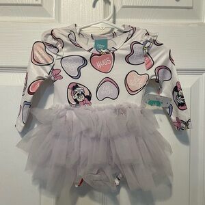 Disney Baby Minnie Mouse Tutu Onesie 6-9M NWT